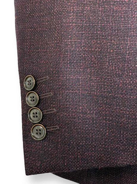 Canali Jacket/Blazer Canali - Blazer - Textured Wool Burgundy