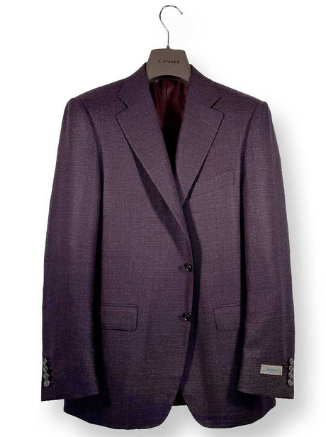 Canali Jacket/Blazer Canali - Blazer - Textured Wool Burgundy