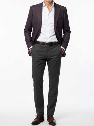 Canali Jacket/Blazer Canali - Blazer - Textured Wool Burgundy