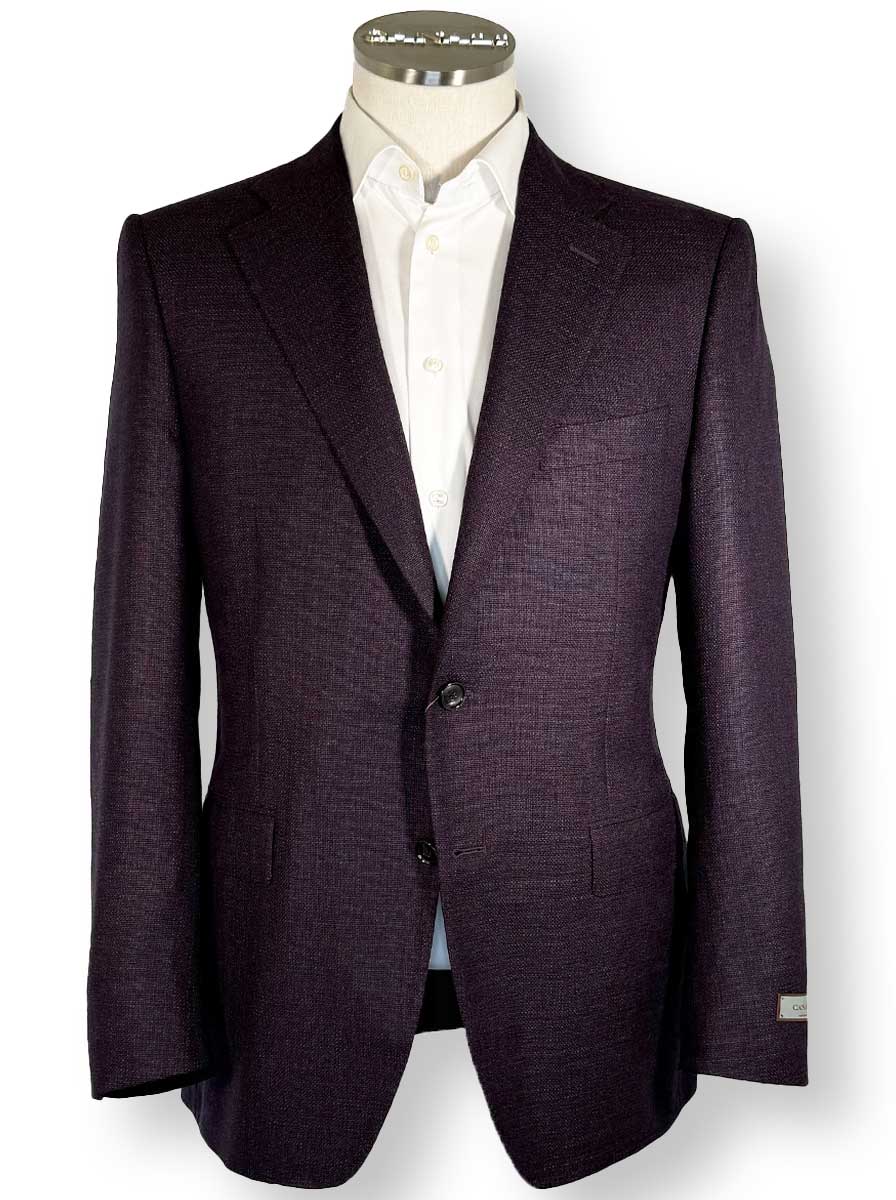 Canali Jacket/Blazer Canali - Blazer - Textured Wool Burgundy