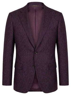 Canali Jacket/Blazer Canali - Blazer - Textured Wool Burgundy