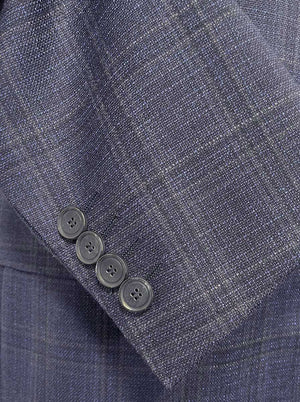 Canali Jacket/Blazer Canali - Navy Check Wool Blazer