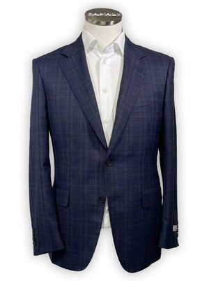 Canali Jacket/Blazer Canali - Navy Check Wool Blazer