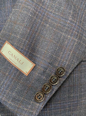 Canali Jacket/Blazer Canali - Navy Glen Check Wool Blazer