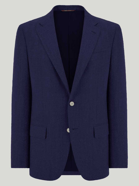 Canali Jacket/Blazer Canali - Wool Bright Blue Travel Blazer
