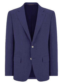 Canali Jacket/Blazer Canali - Wool Bright Blue Travel Blazer