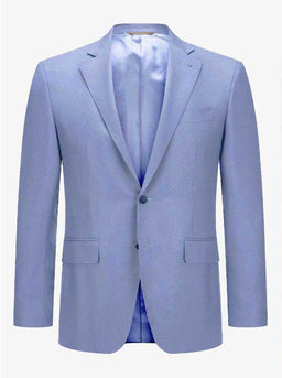 Canali Jacket/Blazer Canali - Wool Light Blue Travel Blazer