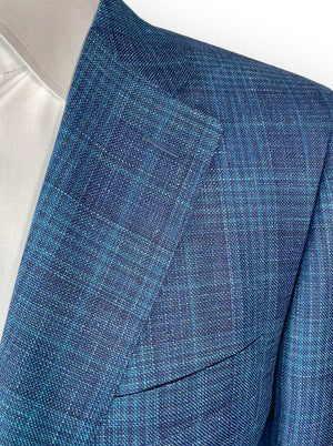 Canali Jacket/Blazer Canali - Wool, Linen and Silk Checked Blazer 124