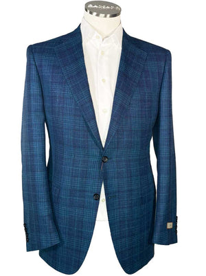 Canali Jacket/Blazer Canali - Wool, Linen and Silk Checked Blazer 124