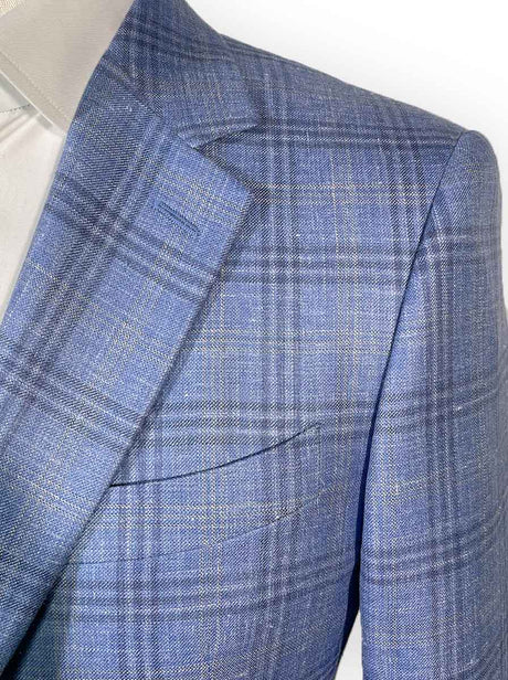 Canali Jacket/Blazer Canali - Wool, Linen and Silk Checked Blazer
