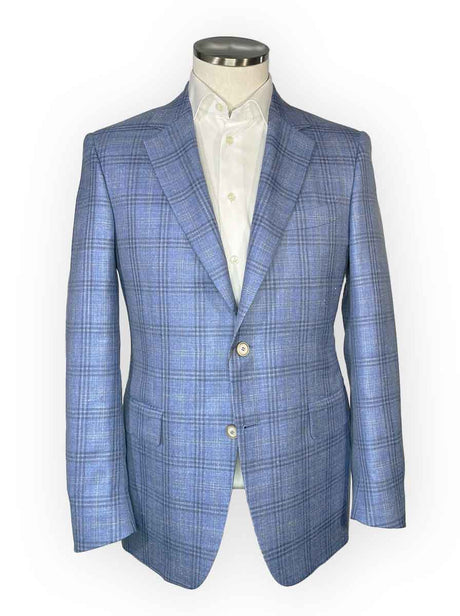 Canali Jacket/Blazer Canali - Wool, Linen and Silk Checked Blazer