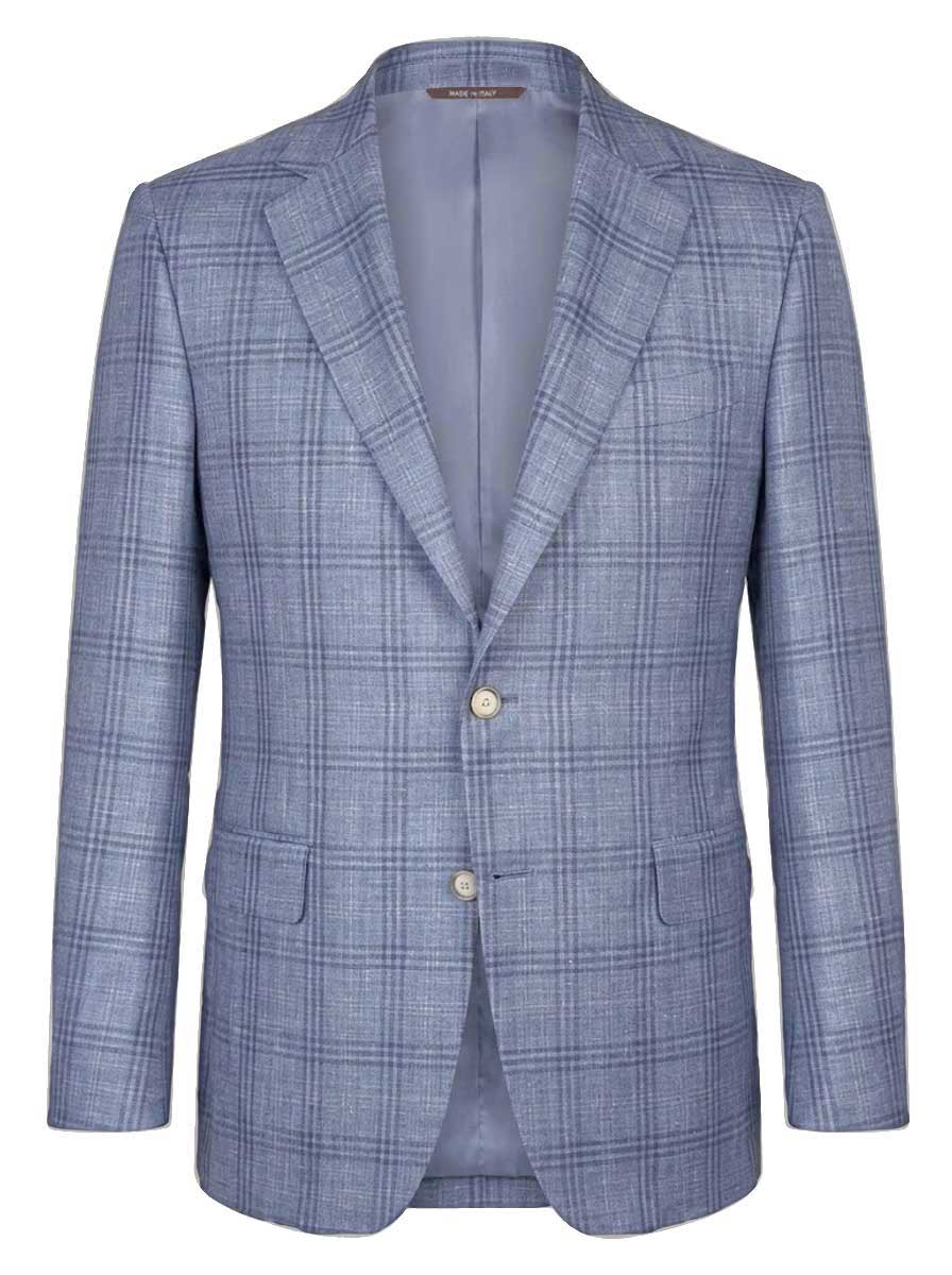 Canali Jacket/Blazer Canali - Wool, Linen and Silk Checked Blazer