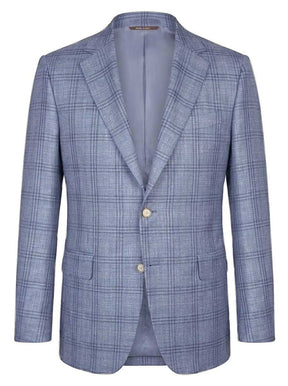 Canali Jacket/Blazer Canali - Wool, Linen and Silk Checked Blazer