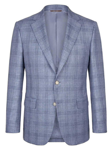 Canali Jacket/Blazer Canali - Wool, Linen and Silk Checked Blazer