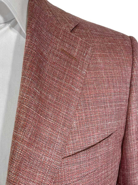 Canali Jacket/Blazer Canali - Wool, Silk & Linen Pink Blazer