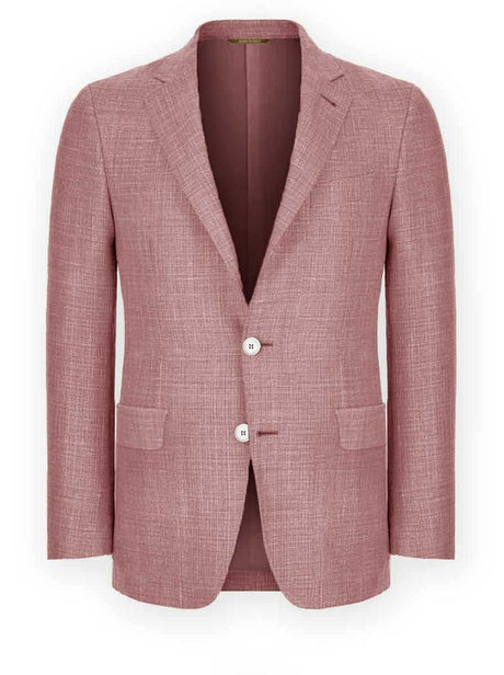 Canali Jacket/Blazer Canali - Wool, Silk & Linen Pink Blazer