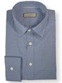 Canali Shirts Canali - Casual Shirt -  Brushed Cotton Blue Herringbone