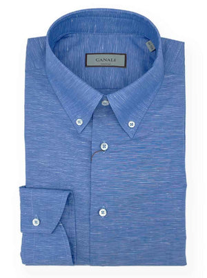 Canali Shirts Canali - Cotton/Linen Button Down Shirt