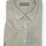 Canali Shirts Canali - Linen Box Weave Short Sleeve Shirt 124