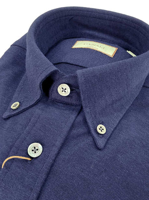 Canali Shirts Canali - Navy Jersey Shirt