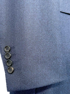 Canali Suits Canali - Blue Textured Suit
