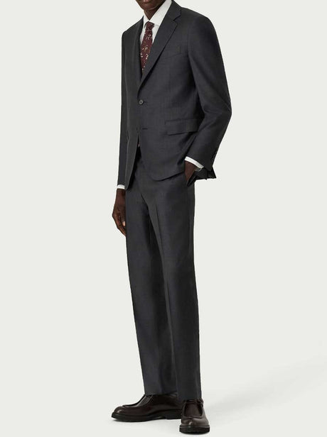 Canali Suits Canali - Super 130's Wool 2 Button Charcoal Grey