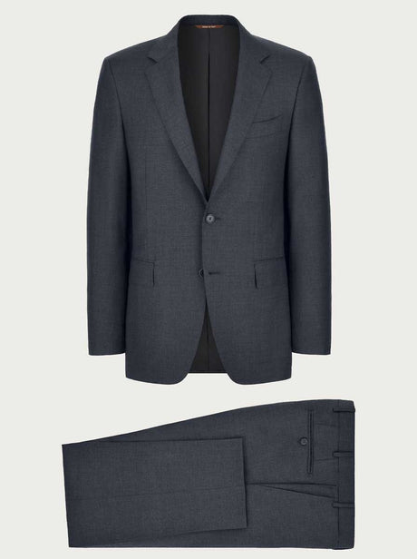 Canali Suits Canali - Super 130's Wool 2 Button Charcoal Grey