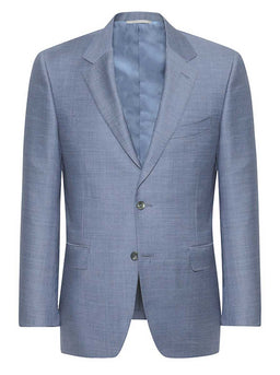 Canali Suits Canali - Textured Wool Light Blue Suit