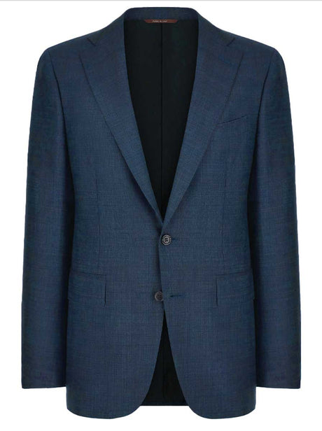 Canali Suits Canali - Textured Wool Tonic Petrol Suit