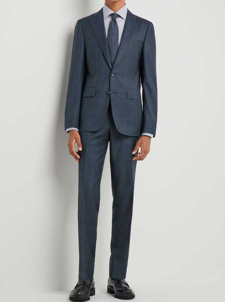 Canali Suits Canali - Textured Wool Tonic Petrol Suit