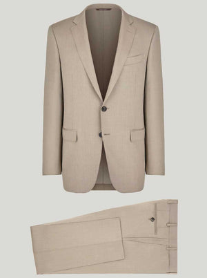 Canali Suits Canali - Wool & Linen Beige Suit