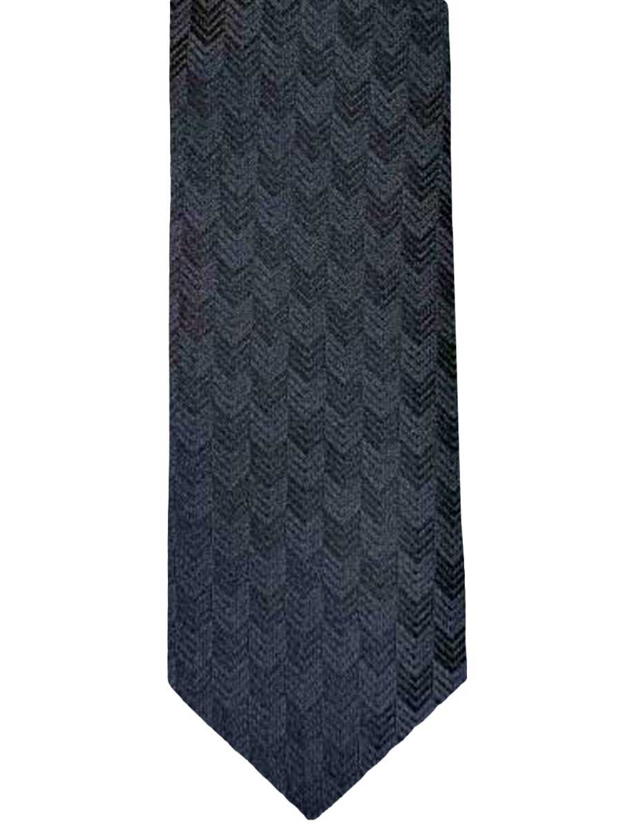 Canali Ties Canali Chevron Woven Navy Tie