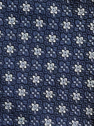 Canali Ties Canali - Medallion Woven Blue Tie