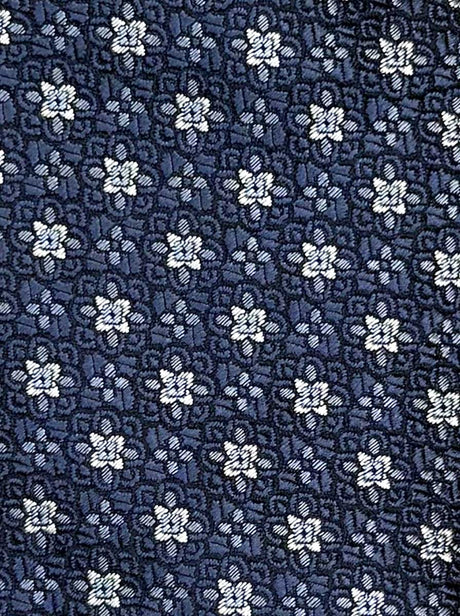 Canali Ties Canali - Medallion Woven Blue Tie