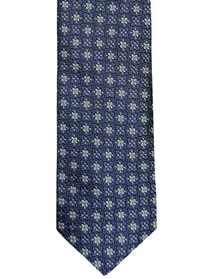 Canali Ties Canali - Medallion Woven Blue Tie