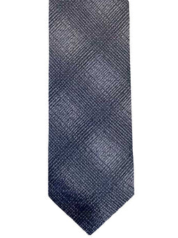 Canali Ties Canali - Overlaying Check Woven Grey Tie