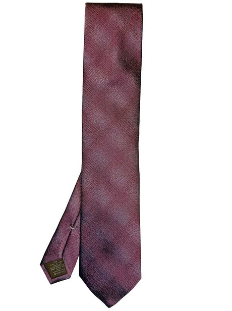 Canali Ties Canali - Overlaying Check Woven Pink Tie