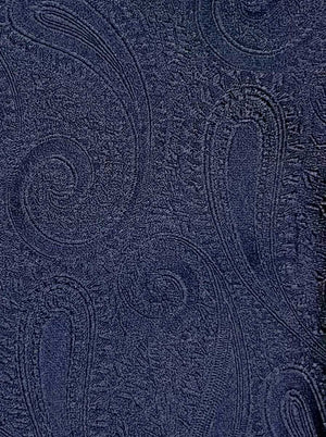 Canali Ties Canali Paisley Woven Navy Tie