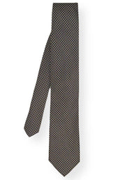 Canali Ties Canali - Tie - Micro Check With Spot Navy