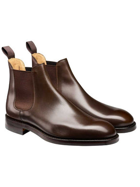 Crockett & Jones Shoes & Boots Crockett & Jones - Chelsea 5 Dark Brown Wax Calf