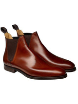 Crockett & Jones Shoes & Boots Crockett & Jones - Chelsea 8 Chestnut Burnished Calf Boot