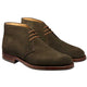 Crockett & Jones Shoes & Boots Crockett & Jones - Chiltern Earth Green Suede Chukka Boot