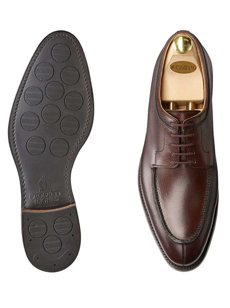 Crockett & Jones Shoes & Boots Crockett & Jones - Hardwick Dark Brown Pebble Grain
