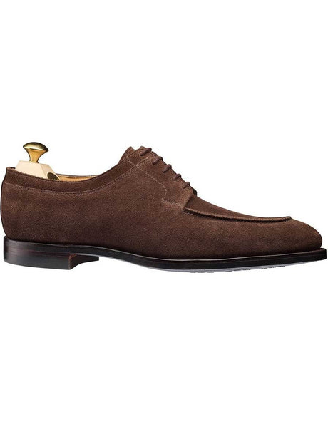 Crockett & Jones Shoes & Boots Crockett & Jones - Hardwick Dark Brown Suede Shoe