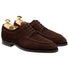 Crockett & Jones Shoes & Boots Crockett & Jones - Hardwick Dark Brown Suede Shoe