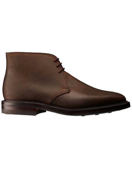 Crockett & Jones Shoes & Boots Crockett & Jones - Molton Dark Brown Rough-Out Suede Boot