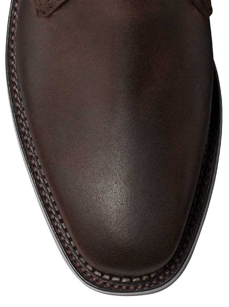 Crockett & Jones Shoes & Boots Crockett & Jones - Molton Dark Brown Rough-Out Suede Boot