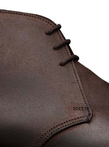 Crockett & Jones Shoes & Boots Crockett & Jones - Molton Dark Brown Rough-Out Suede Boot