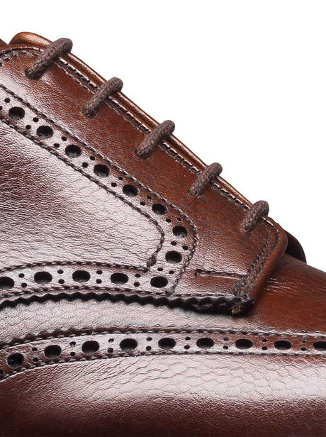 Crockett & Jones Shoes & Boots Crockett & Jones - Pembroke Dark Brown Scotch Grain Shoe
