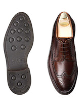 Crockett & Jones Shoes & Boots Crockett & Jones - Pembroke Dark Brown Scotch Grain Shoe